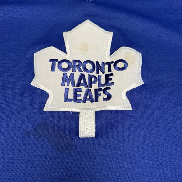 Vintage CCM Toronto Maple Leafs Jersey Mens Large Blue NHL 80s - Picture 4 of 16